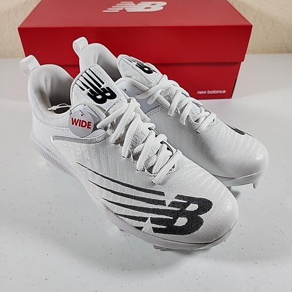 New Balance Baseball Cleats Mens 6.5 Wide White Fuel Cell 4040 v6 Trainer Shoes - Picture 2 of 10